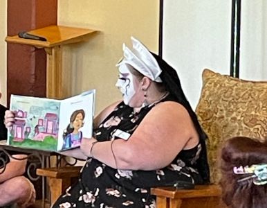 image of Sister Dee Compose reading